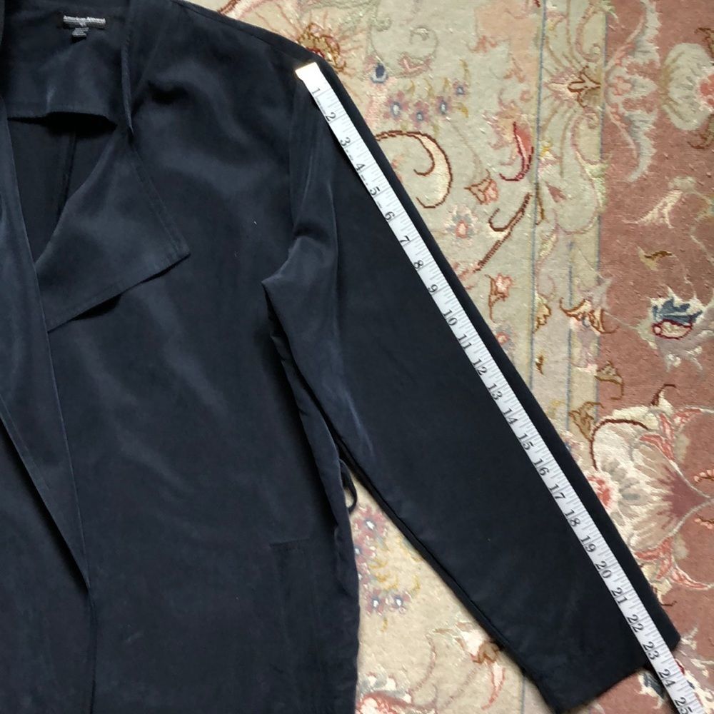 American Apparel Lightweight Vegan Silk Dylan Trench - Picture 10 of 13